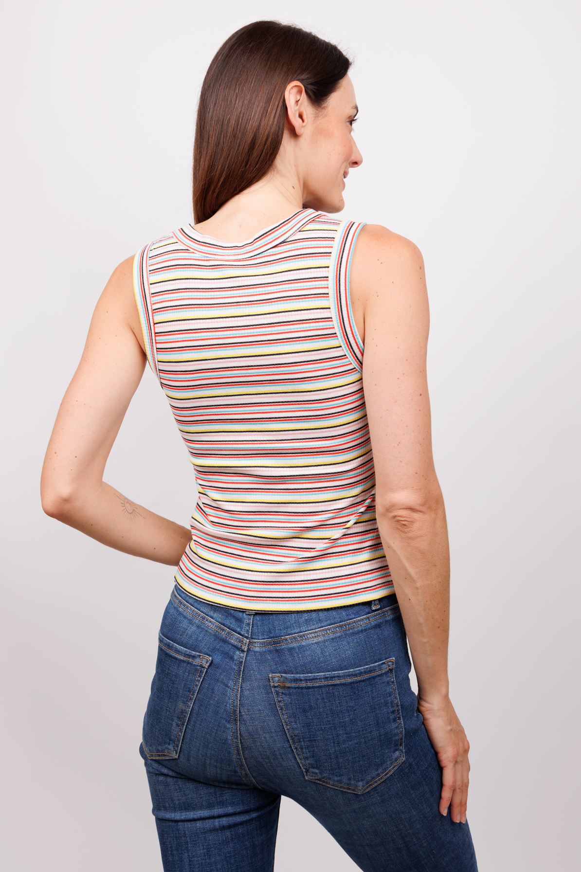 Blusa Juvenil Sin Manga Camiseta Dama Slim Fit