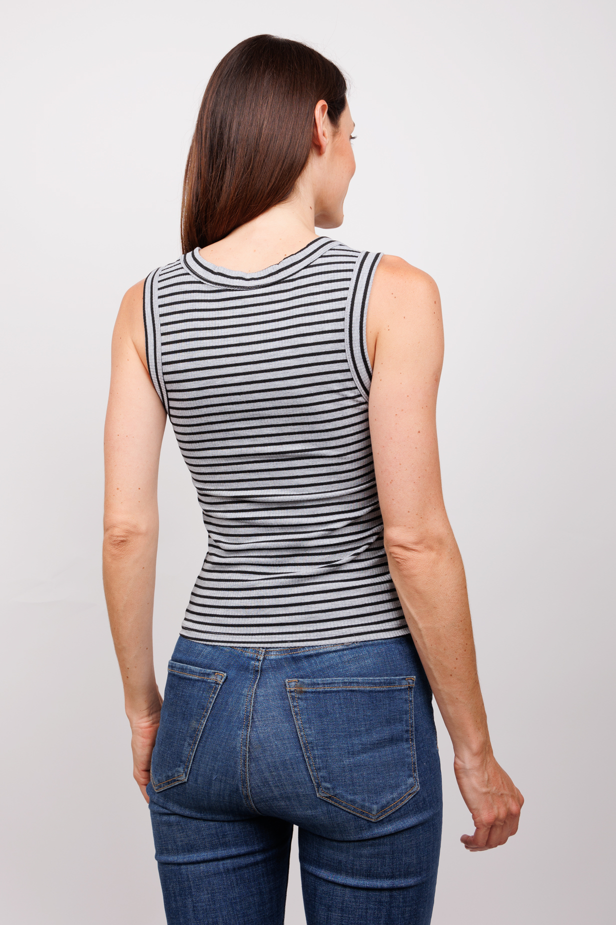 Blusa Juvenil Sin Manga Camiseta Dama Slim Fit